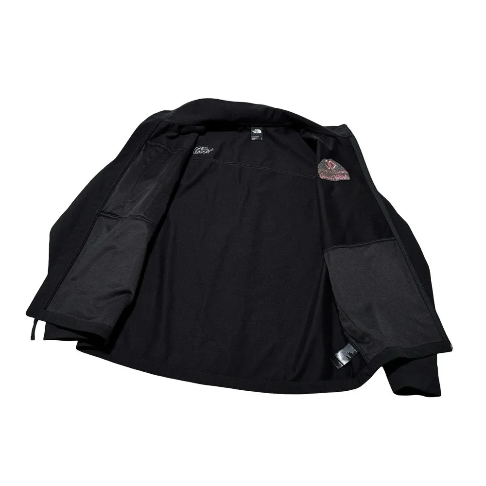 The North Face Men's Black Soft Shell Zip Up Jacket Coca Cola Logo Size XL